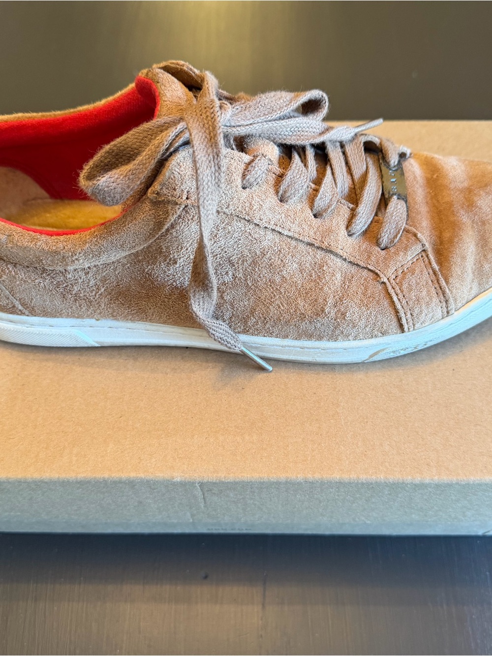 Women’s Suede Casual Sneakers in Tan